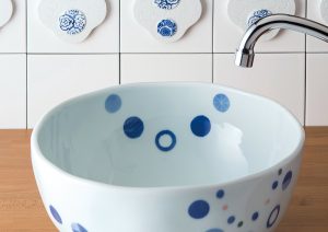 磁器製洗面ボウル　クラシコ　紙風船